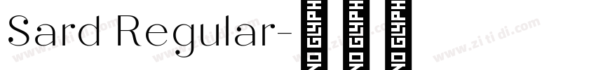 Sard Regular字体转换